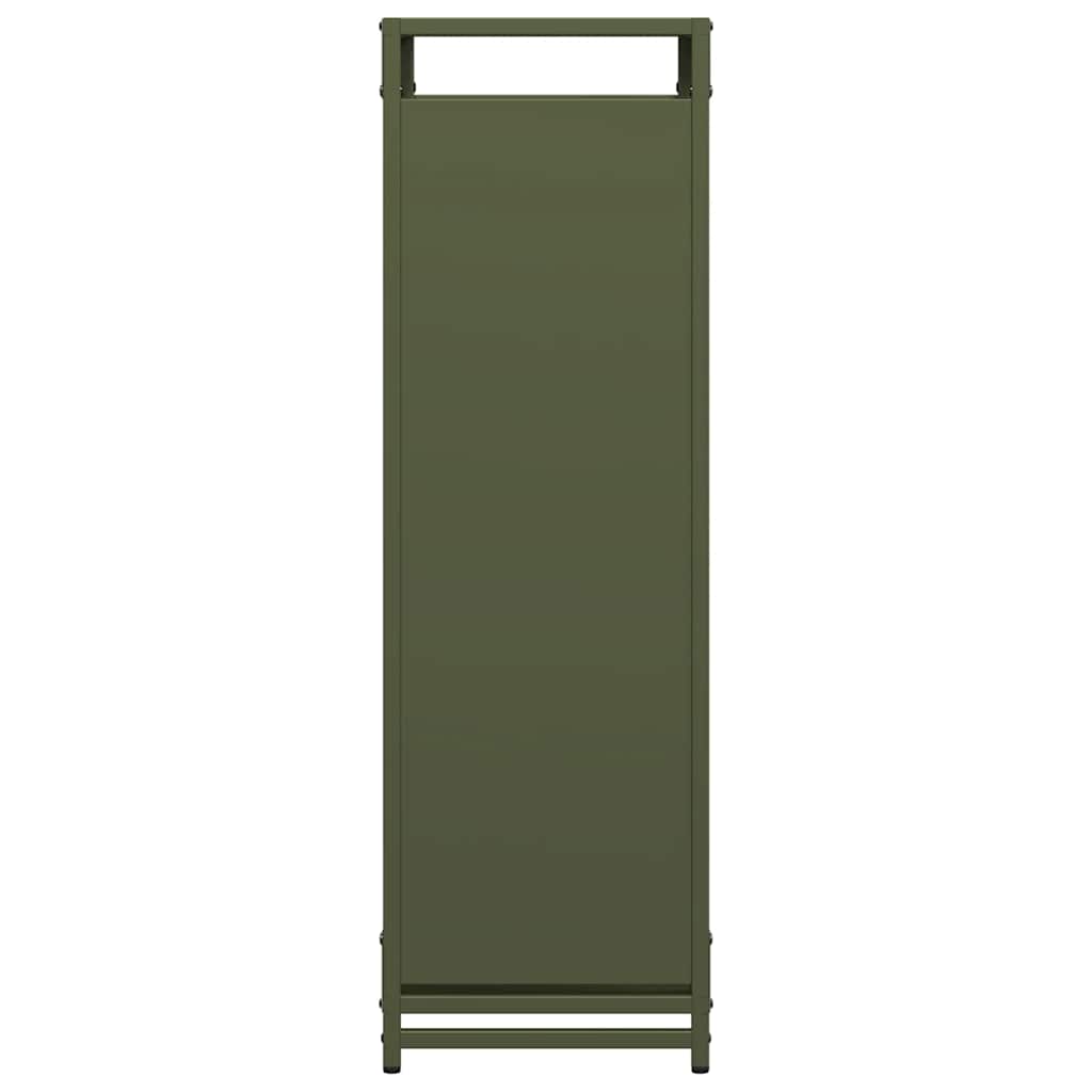Firewood Rack Olive Green 90x28x90 cm Cold-rolled steel