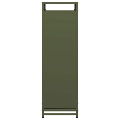 Firewood Rack Olive Green 90x28x90 cm Cold-rolled steel