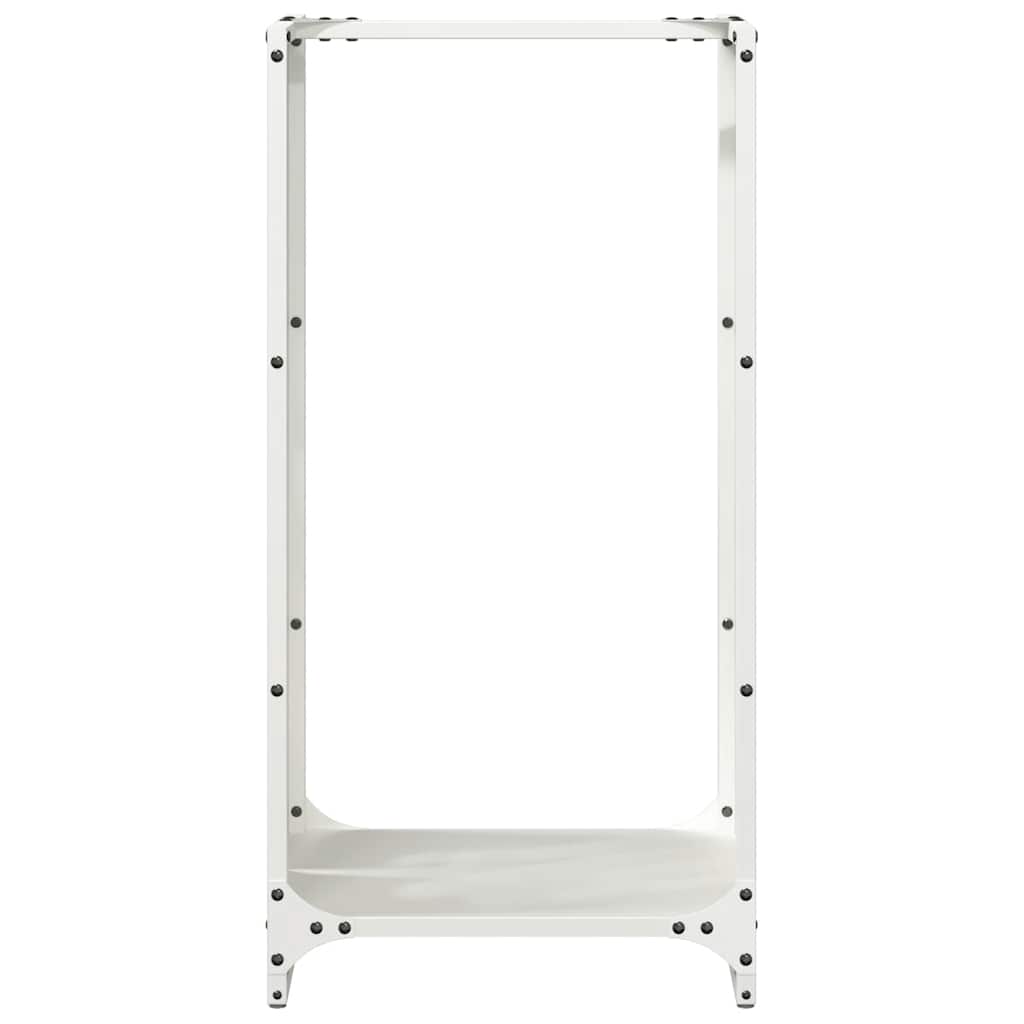 Firewood Rack White 40x30x80 cm Cold-rolled steel