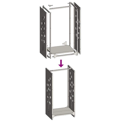 Firewood Rack Anthracite 40x30x80 cm Cold-rolled steel