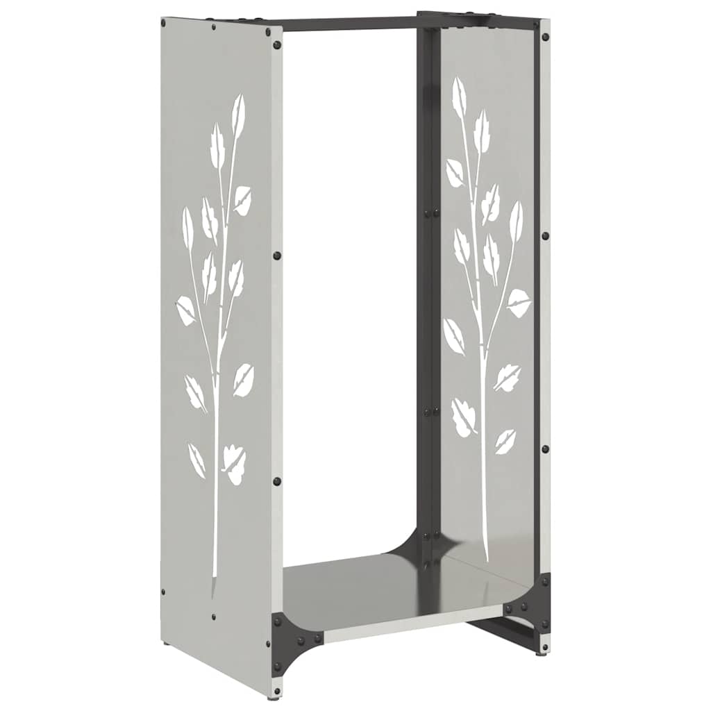 Firewood Rack 40x30x80 cm Stainless Steel