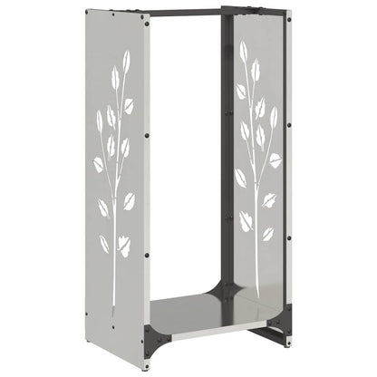 Firewood Rack 40x30x80 cm Stainless Steel