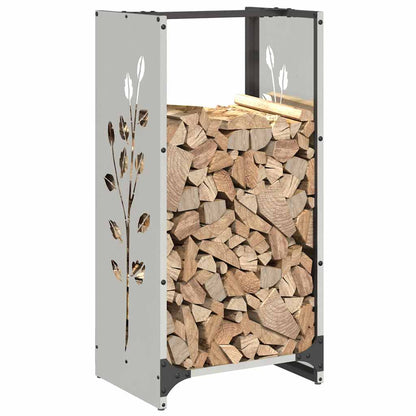 Firewood Rack 40x30x80 cm Stainless Steel