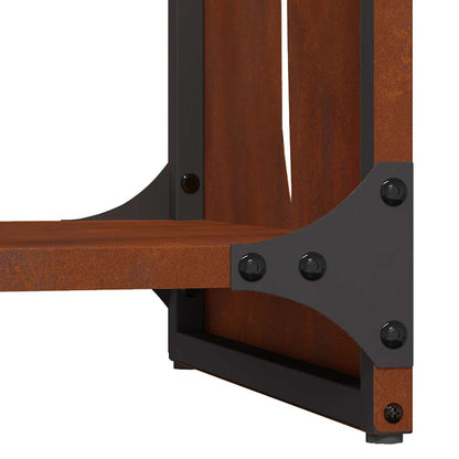 Firewood Rack 40x30x80 cm Weathering Steel