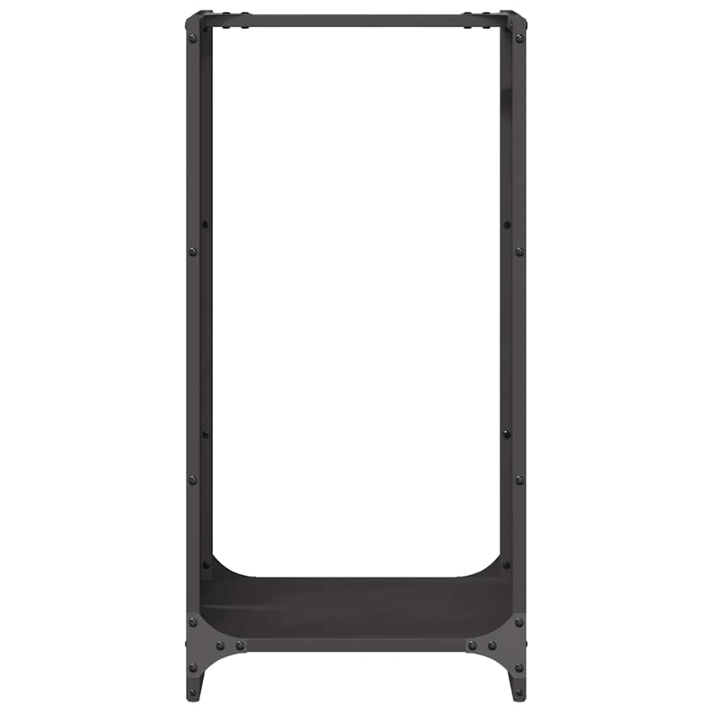 Firewood Rack Black 40x30x80 cm Cold-rolled steel