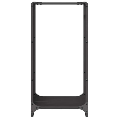 Firewood Rack Black 40x30x80 cm Cold-rolled steel