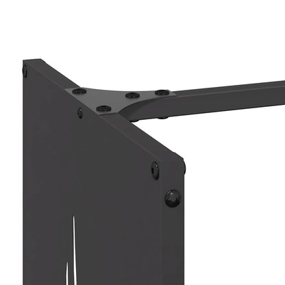 Firewood Rack Black 40x30x80 cm Cold-rolled steel