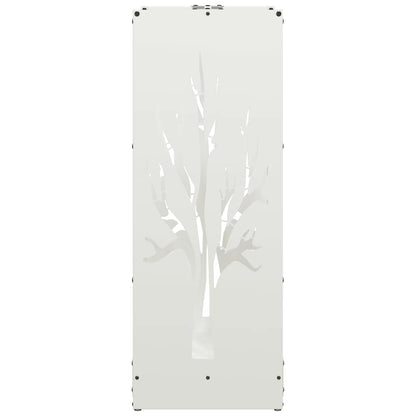 Firewood Rack White 40x30x80 cm Cold-rolled steel