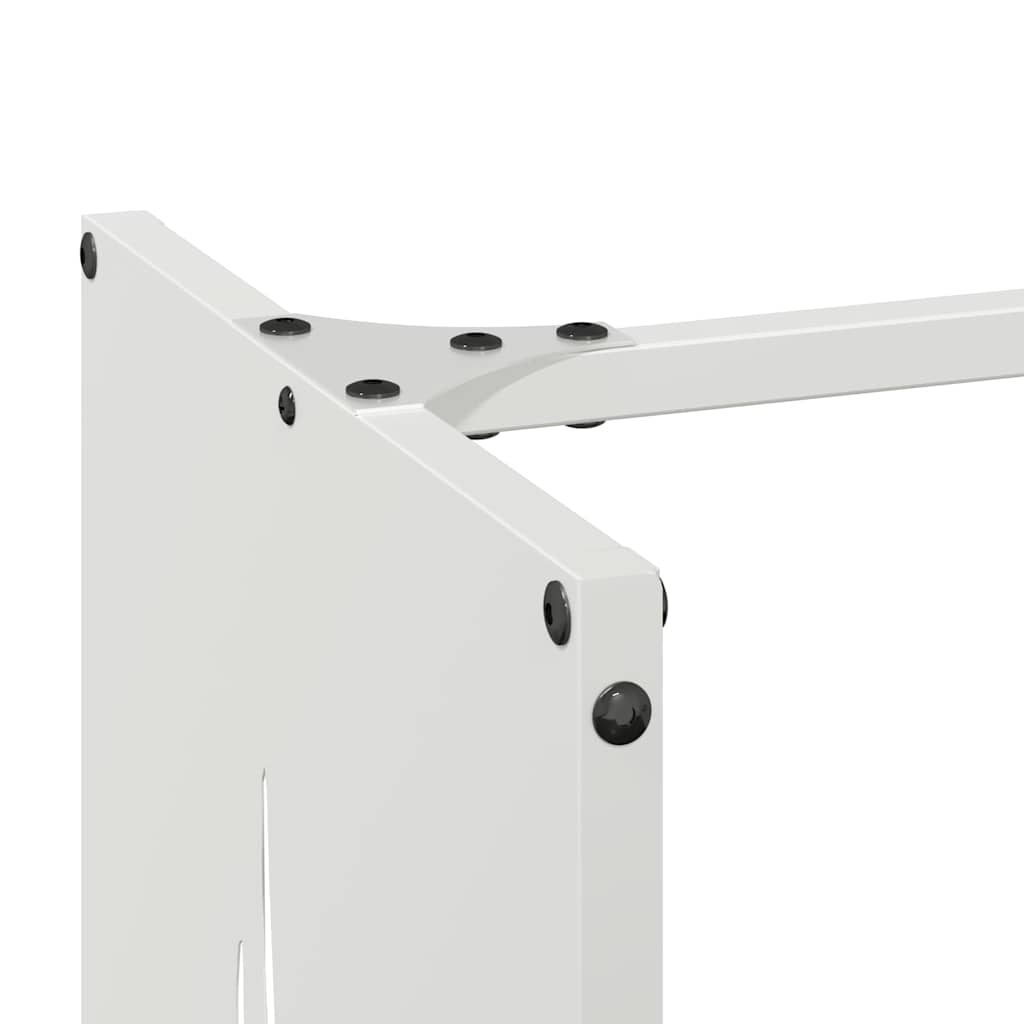Firewood Rack White 40x30x80 cm Cold-rolled steel