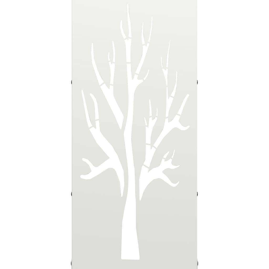 Firewood Rack White 40x30x80 cm Cold-rolled steel