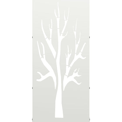 Firewood Rack White 40x30x80 cm Cold-rolled steel