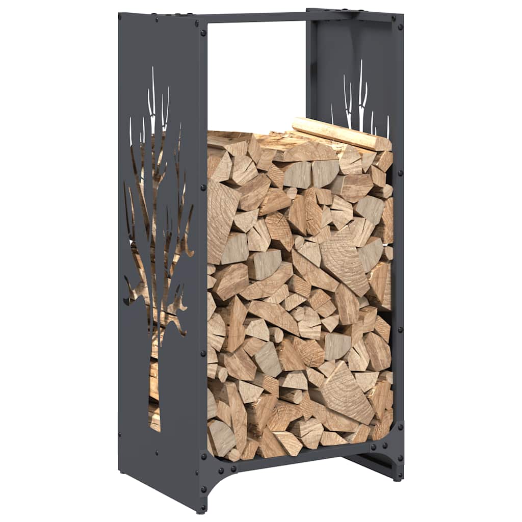 Firewood Rack Anthracite 40x30x80 cm Cold-rolled steel