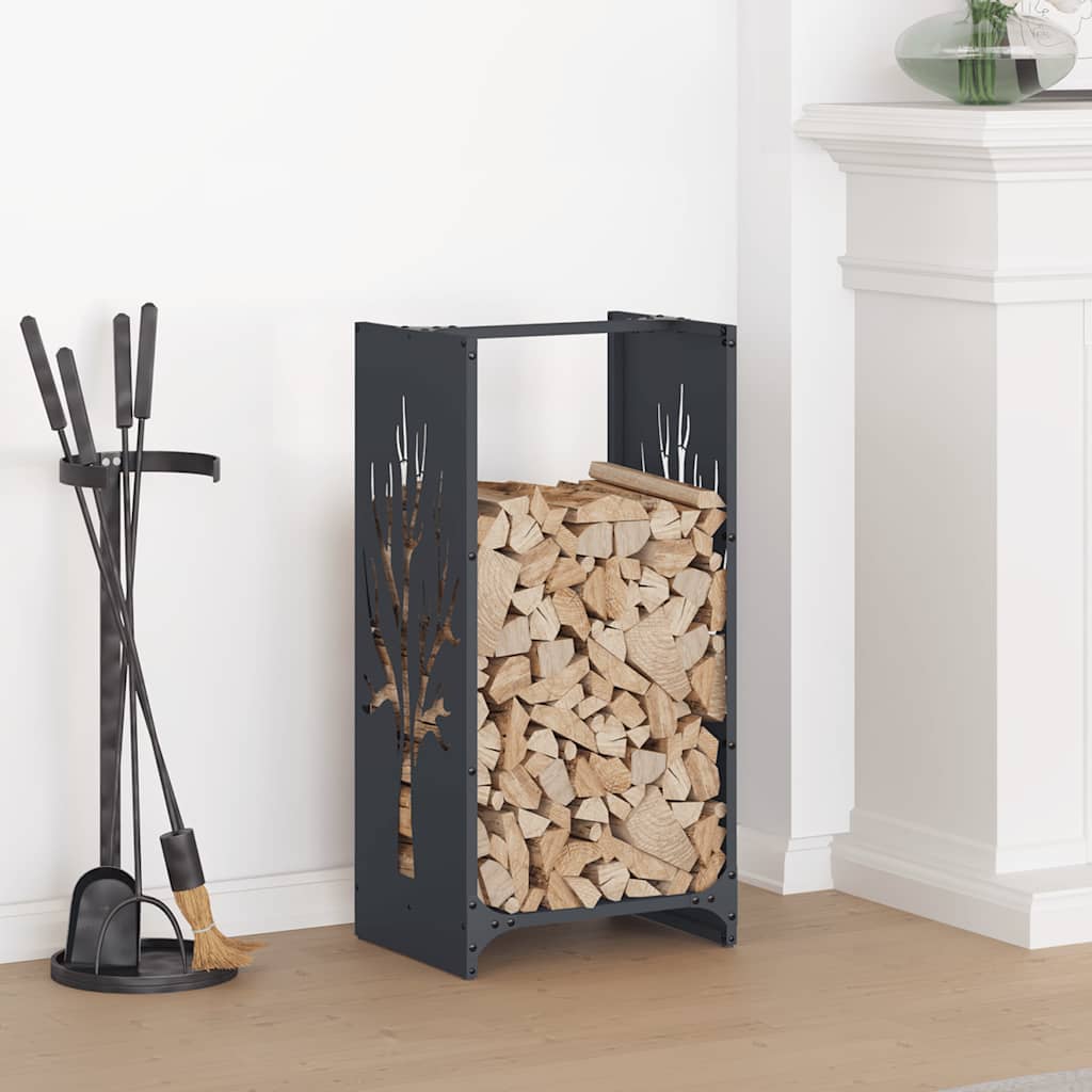 Firewood Rack Anthracite 40x30x80 cm Cold-rolled steel