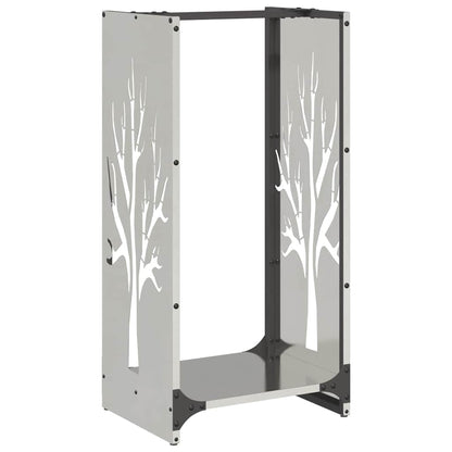 Firewood Rack 40x30x80 cm Stainless Steel