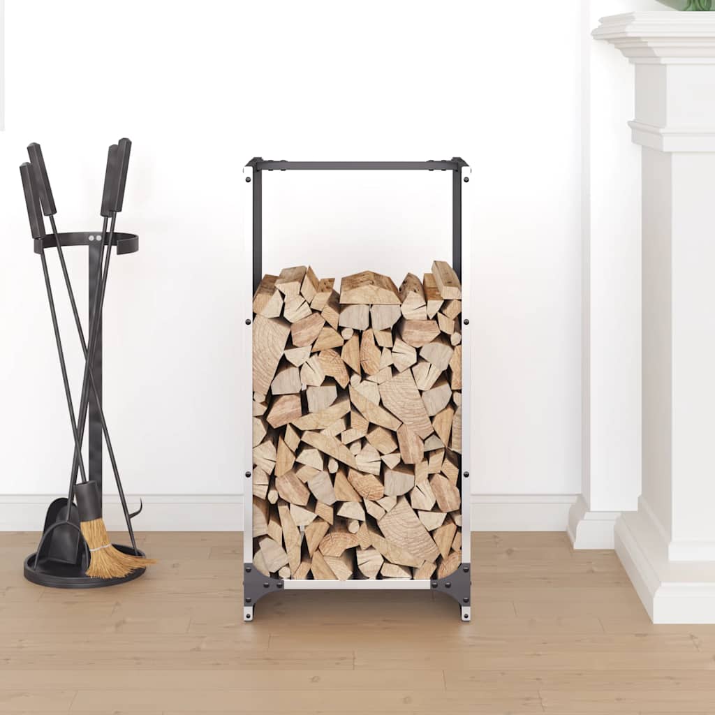 Firewood Rack 40x30x80 cm Stainless Steel