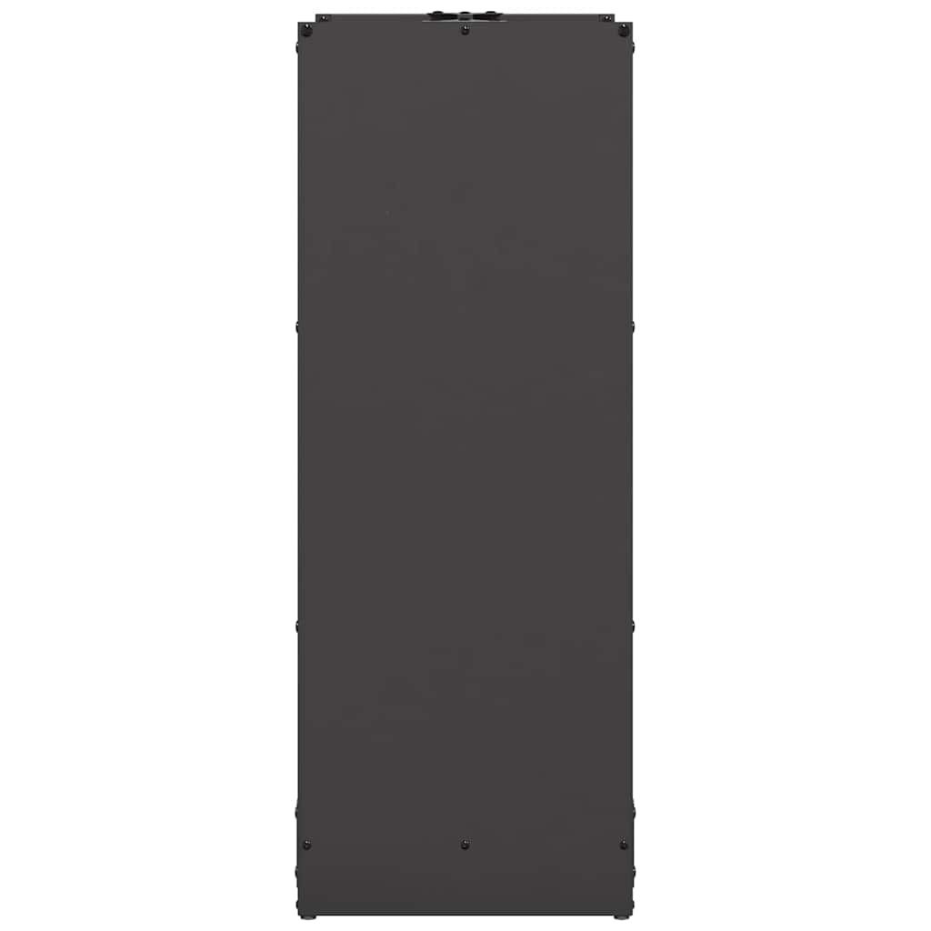 Firewood Rack Black 40x30x80 cm Cold-rolled steel