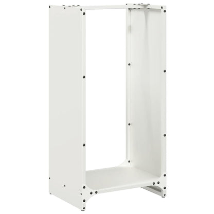 Firewood Rack White 40x30x80 cm Cold-rolled steel