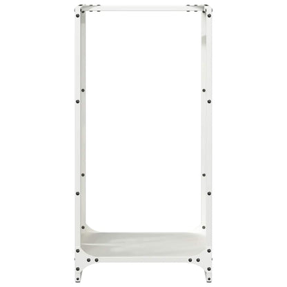 Firewood Rack White 40x30x80 cm Cold-rolled steel