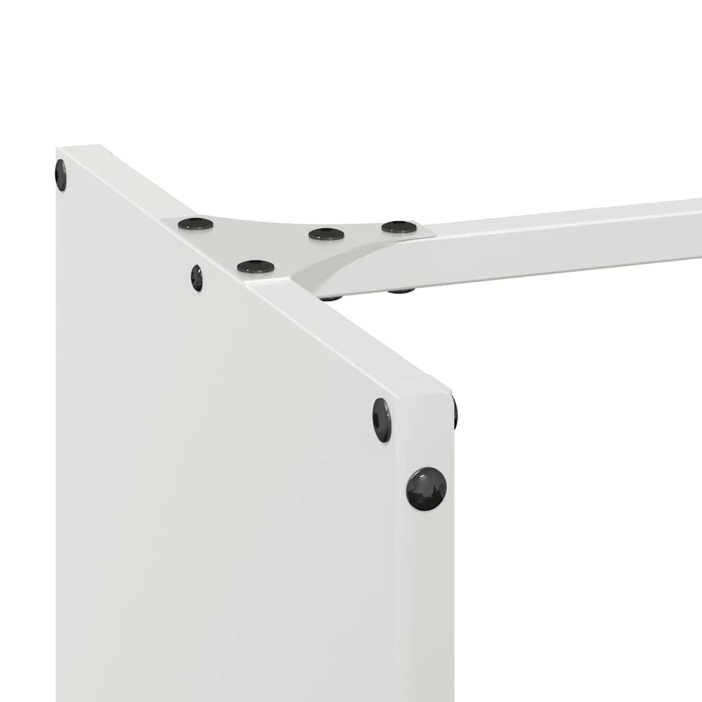 Firewood Rack White 40x30x80 cm Cold-rolled steel