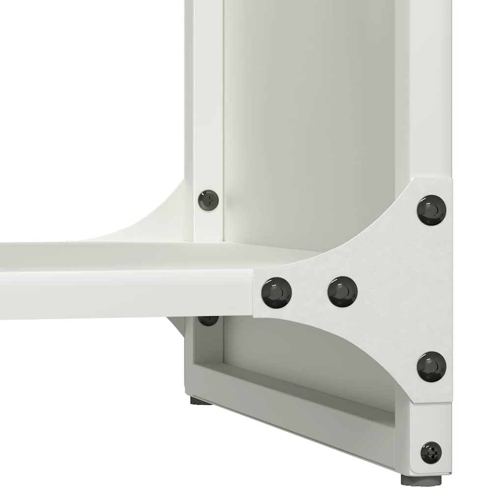 Firewood Rack White 40x30x80 cm Cold-rolled steel