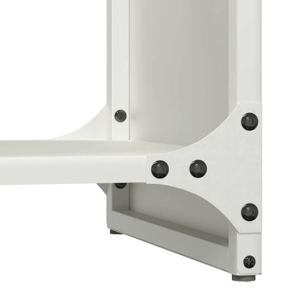 Firewood Rack White 40x30x80 cm Cold-rolled steel