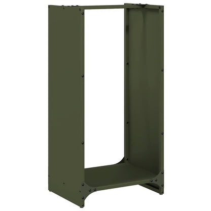 Firewood Rack Olive Green 40x30x80 cm Cold-rolled steel