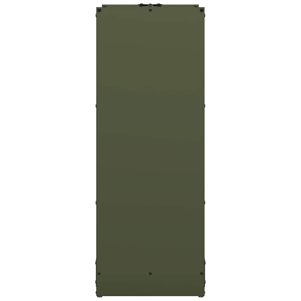 Firewood Rack Olive Green 40x30x80 cm Cold-rolled steel