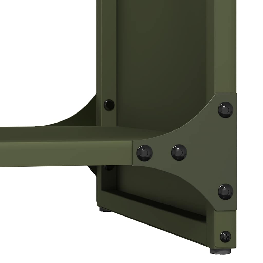 Firewood Rack Olive Green 40x30x80 cm Cold-rolled steel