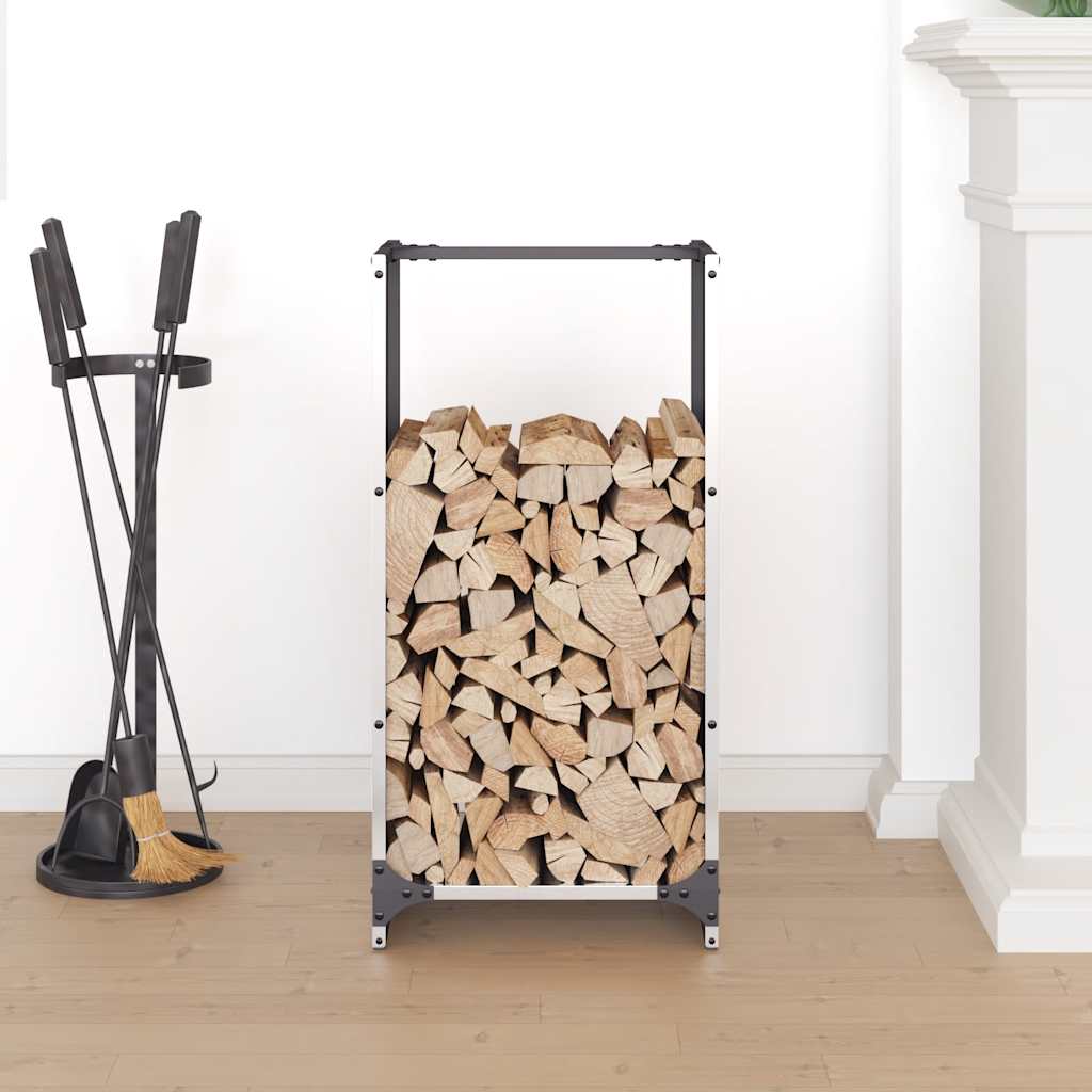 Firewood Rack 40x30x80 cm Stainless Steel