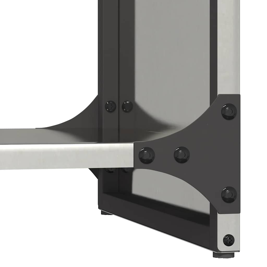 Firewood Rack 40x30x80 cm Stainless Steel