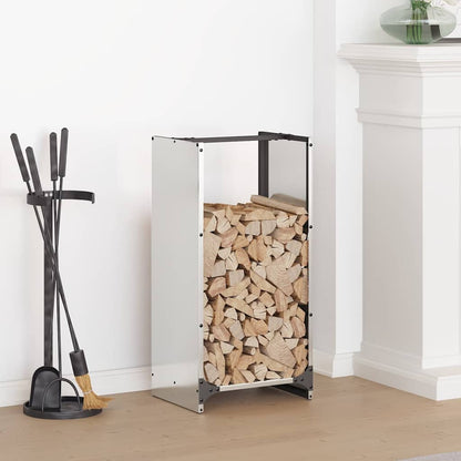 Firewood Rack 40x30x80 cm Stainless Steel