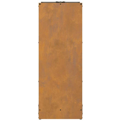 Firewood Rack 40x30x80 cm Weathering Steel
