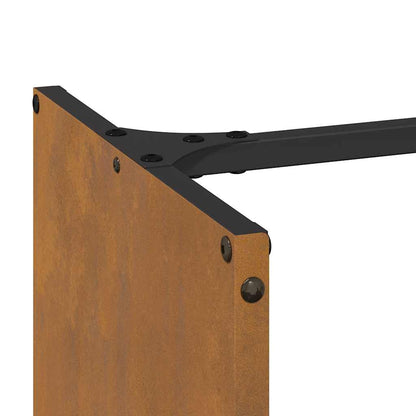 Firewood Rack 40x30x80 cm Weathering Steel