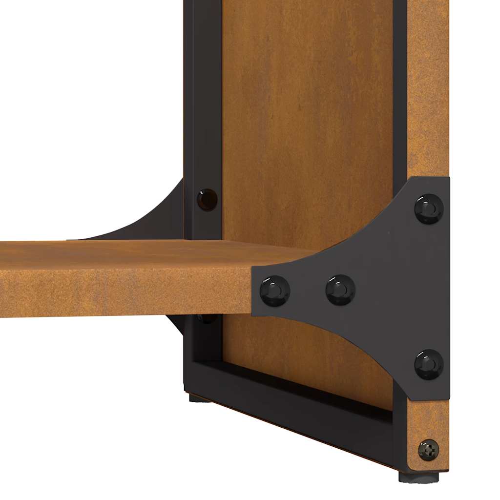 Firewood Rack 40x30x80 cm Weathering Steel