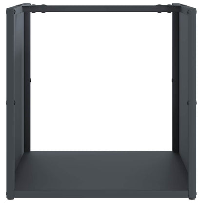 Firewood Rack Anthracite 40x40x40 cm Cold-rolled steel