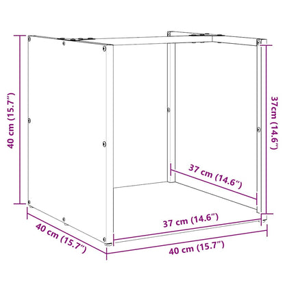 Firewood Rack Olive Green 40x40x40 cm Cold-rolled steel
