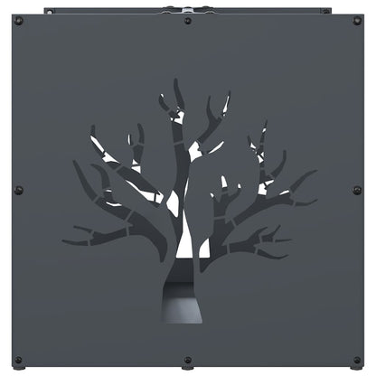 Firewood Rack Anthracite 40x40x40 cm Cold-rolled steel