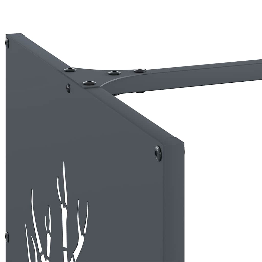 Firewood Rack Anthracite 40x40x40 cm Cold-rolled steel