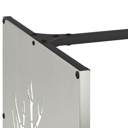 Firewood Rack 40x40x40 cm Stainless Steel