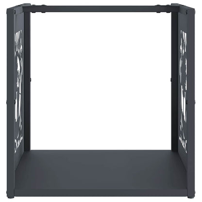 Firewood Rack Anthracite 40x40x40 cm Cold-rolled steel