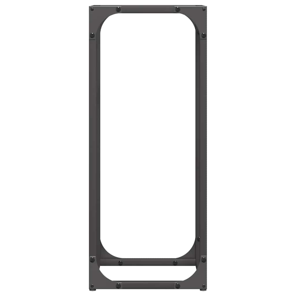 Firewood Rack Black 25x25x60 cm Cold-rolled steel