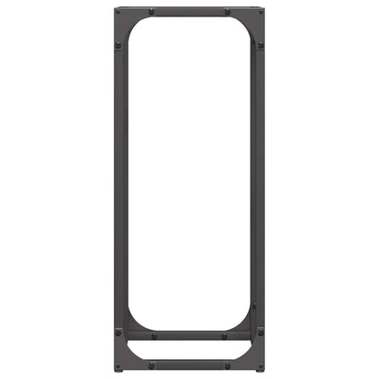 Firewood Rack Black 25x25x60 cm Cold-rolled steel
