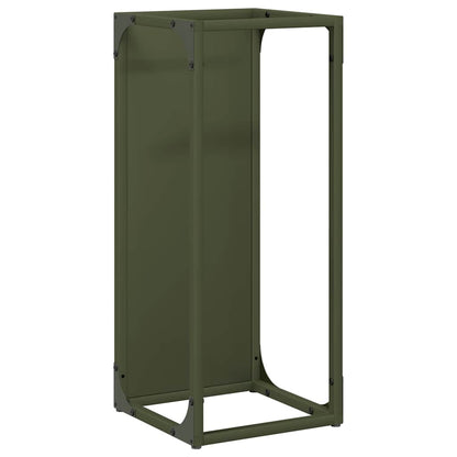 Firewood Rack Olive Green 25x25x60 cm Cold-rolled steel