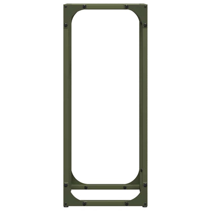 Firewood Rack Olive Green 25x25x60 cm Cold-rolled steel