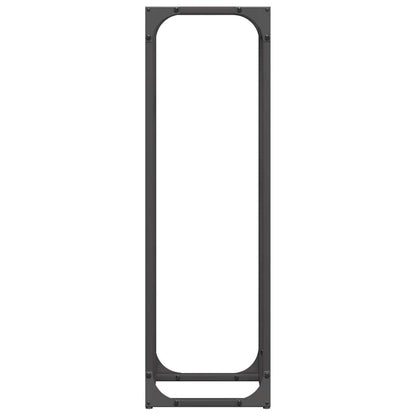 Firewood Rack Black 25x25x80 cm Cold-rolled steel
