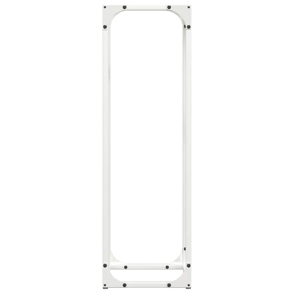 Firewood Rack White 25x25x80 cm Cold-rolled steel