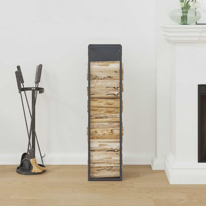 Firewood Rack Anthracite 25x25x100 cm Cold-rolled steel