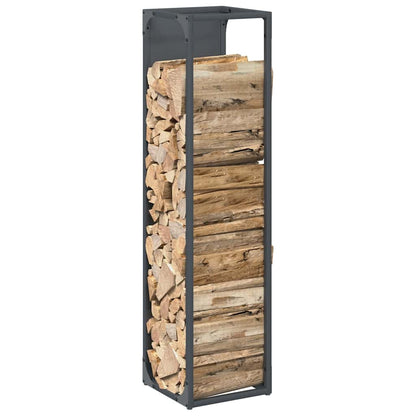 Firewood Rack Anthracite 25x25x100 cm Cold-rolled steel