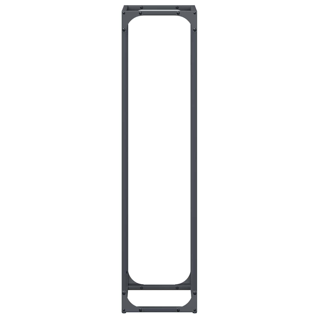 Firewood Rack Anthracite 25x25x100 cm Cold-rolled steel