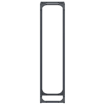 Firewood Rack Anthracite 25x25x100 cm Cold-rolled steel
